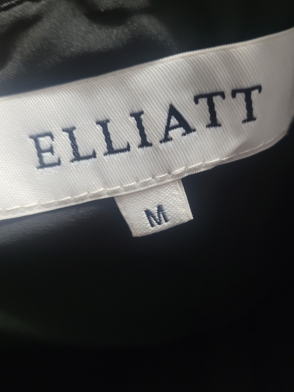 ELLIATT Zuri Strapless Mini Dress black cascading side ruffle M Revolve Evening - Picture 8 of 9